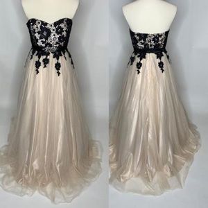 Strapless ball gown